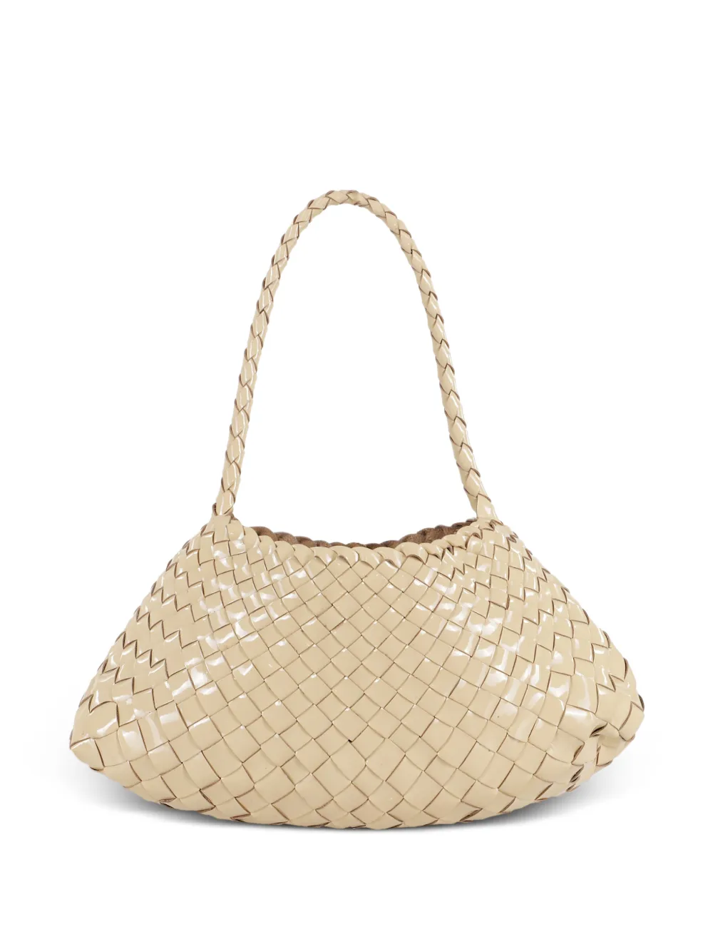 DRAGON DIFFUSION Rosanna braided-handle shoulder bag - Toni neutri