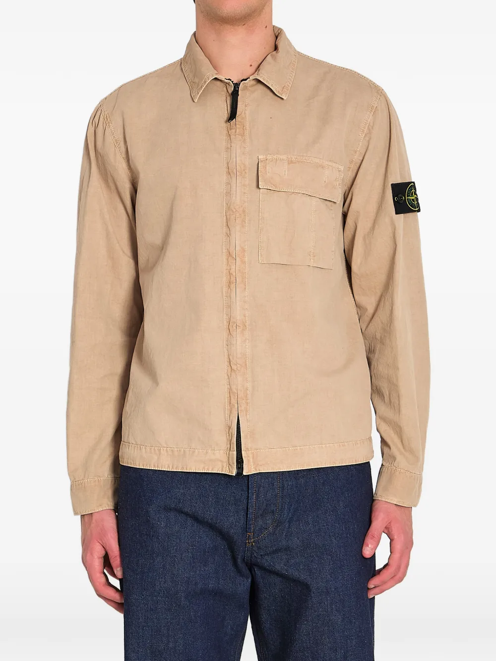 Stone Island cotton overshirt - Toni neutri