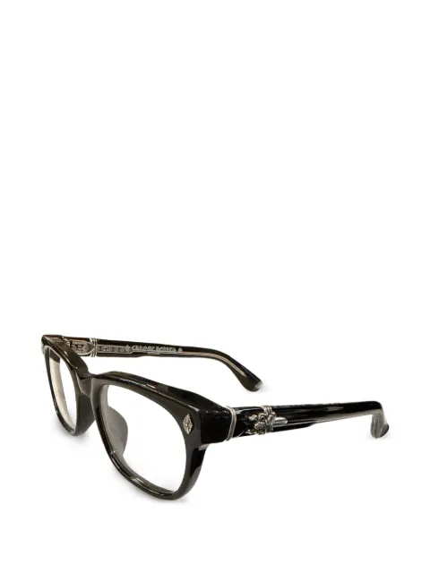 Chrome Hearts cross-detail glasses