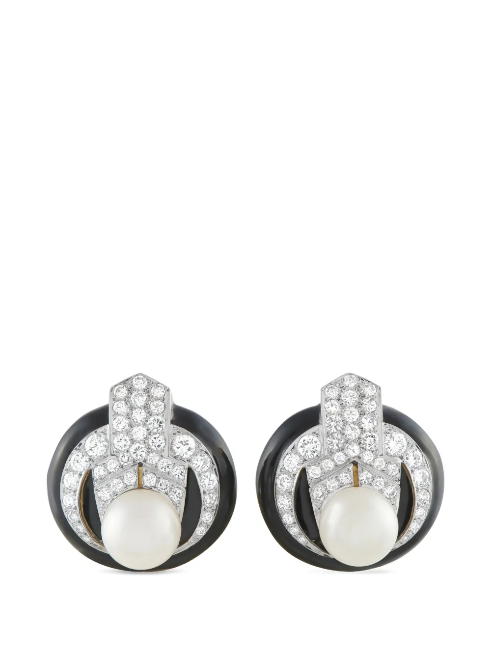 LB Exclusive pearl-embellishment earrings - Silver