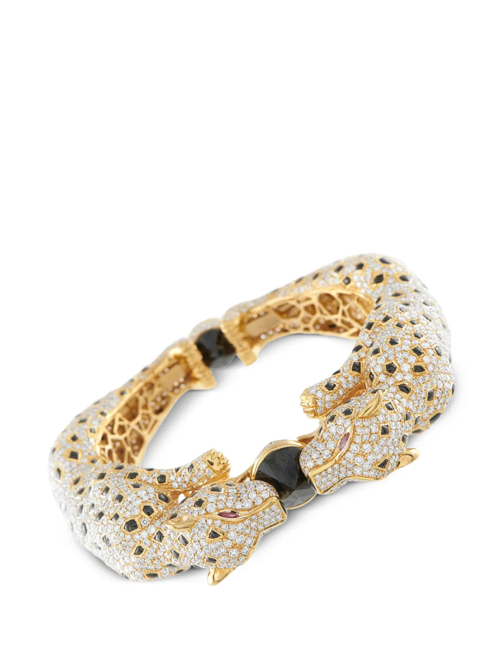 LB Exclusive panther-embellishmed diamond ring - Oro
