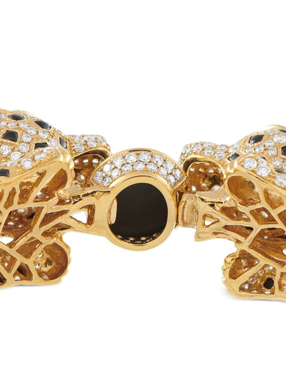 Panther-Embellishmed Diamond Ring