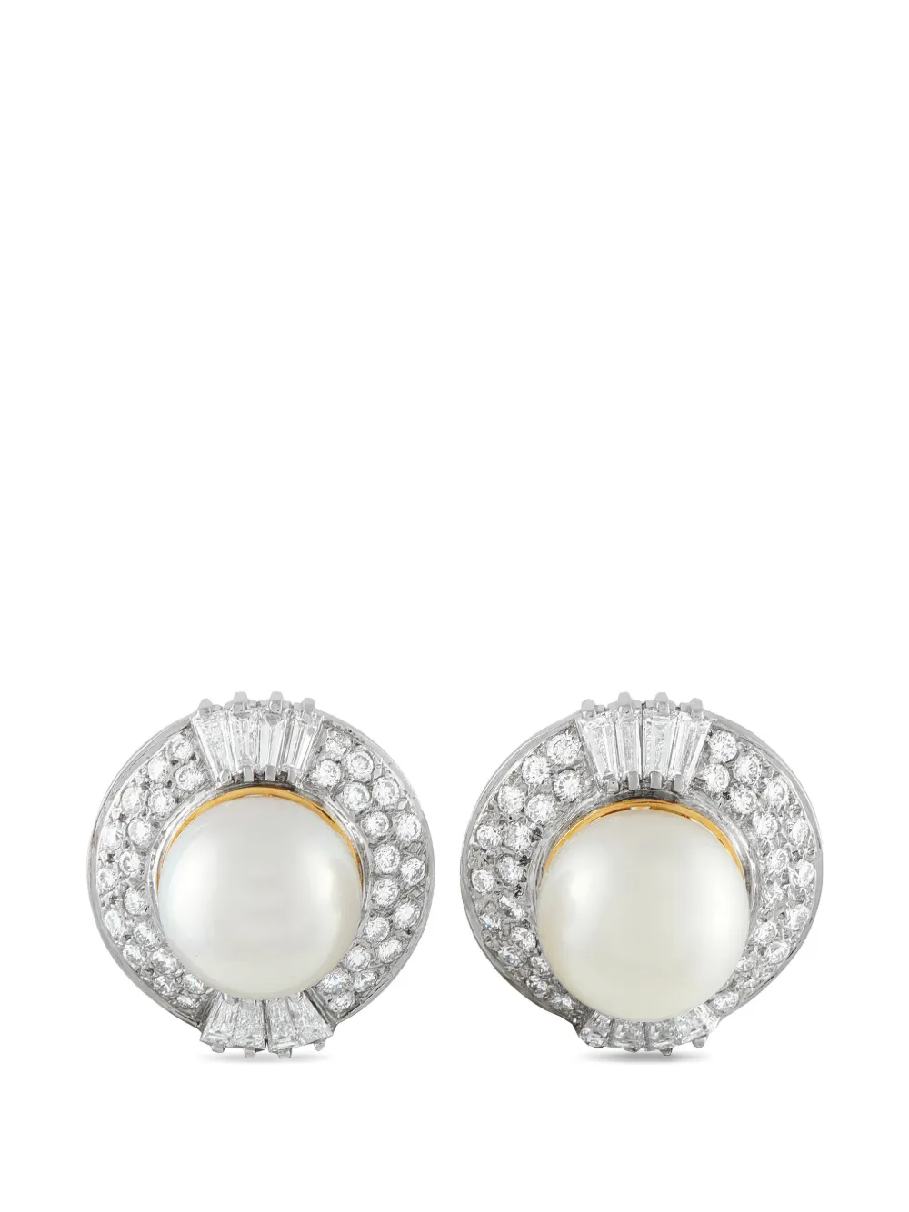 LB Exclusive pearl-embellishment earrings - Argento