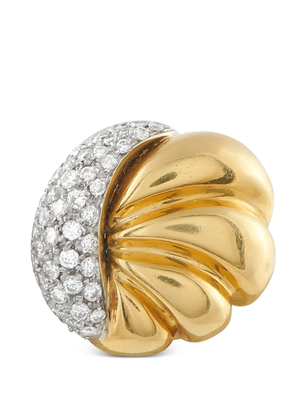 LB Exclusive seashell-shape diamond earrings - Oro