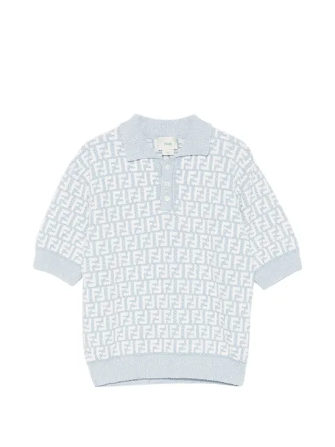 Fendi Kids FF-pattern polo shirt