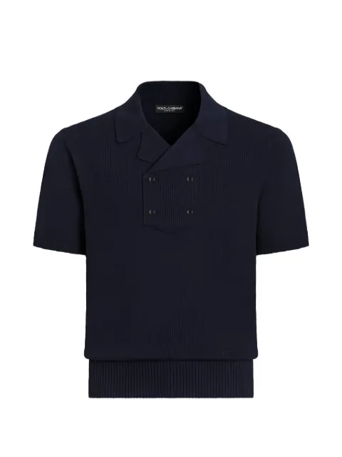 Dolce & Gabbana cotton knit polo shirt