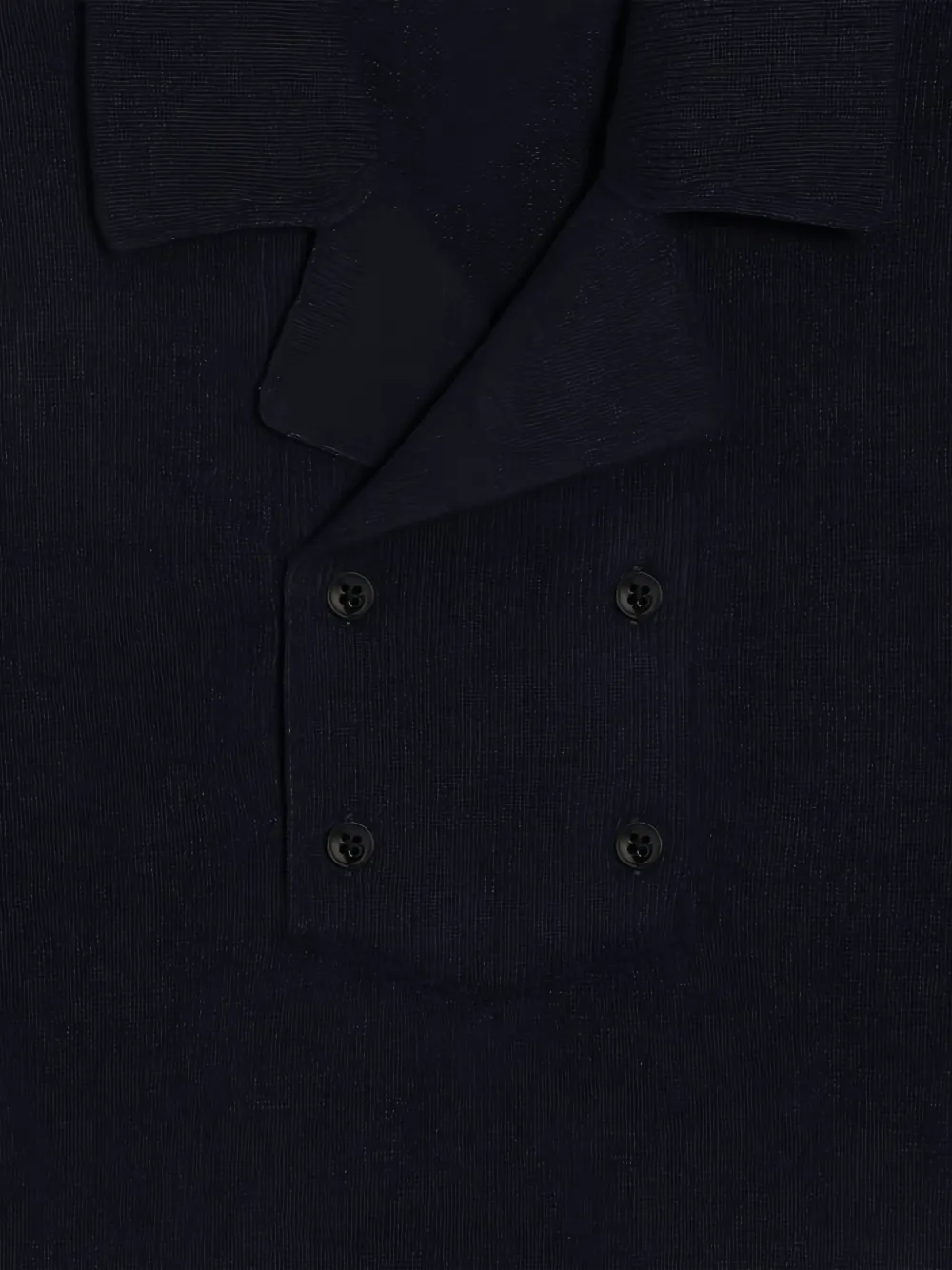 Dolce & Gabbana Poloshirt met dubbele rij knopen Blauw