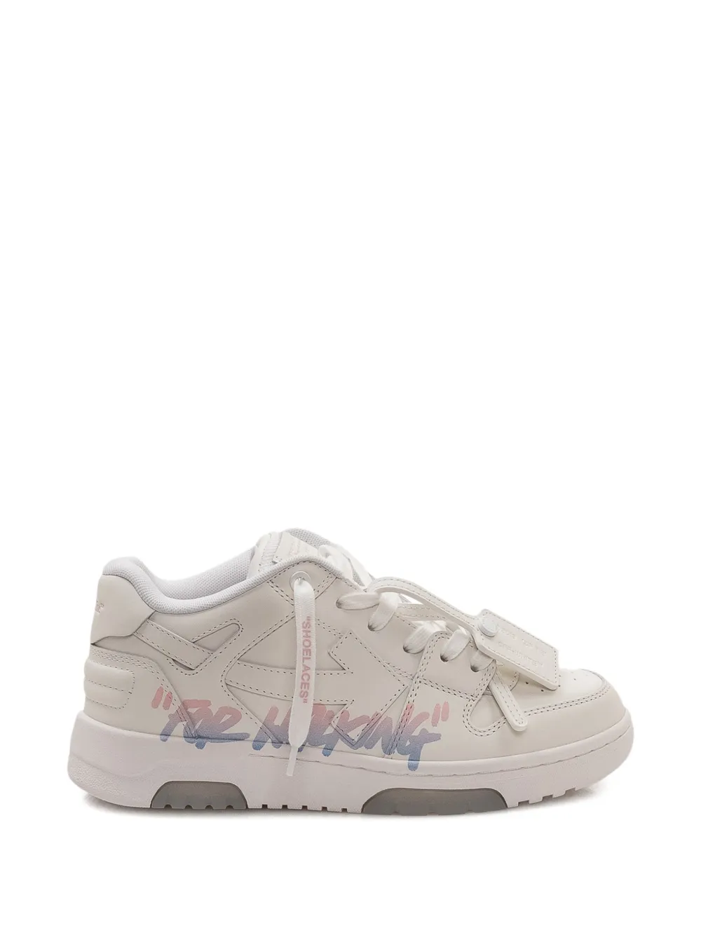 Off-White Kids Out Of Office leren sneakers Beige