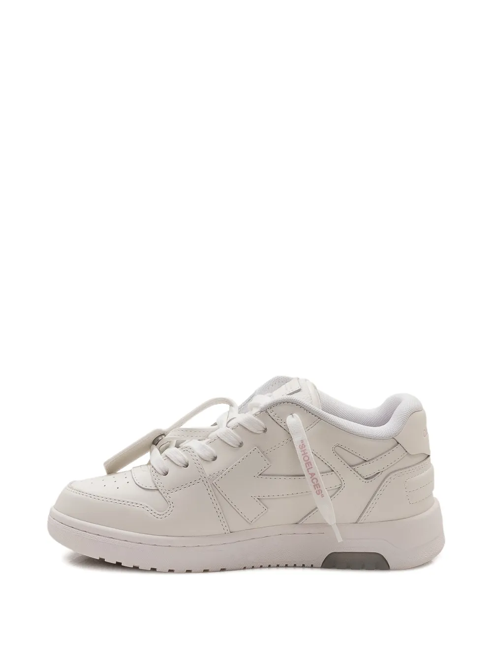 Off-White Kids Out Of Office leren sneakers Beige