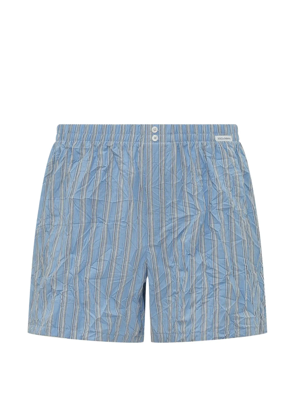 Dolce & Gabbana striped elasticated-waist shorts - Blau
