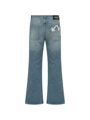 Farfetch Off White Patch Jeans Off-White Straight-Leg Jeans For Women Shop On FARFETCH