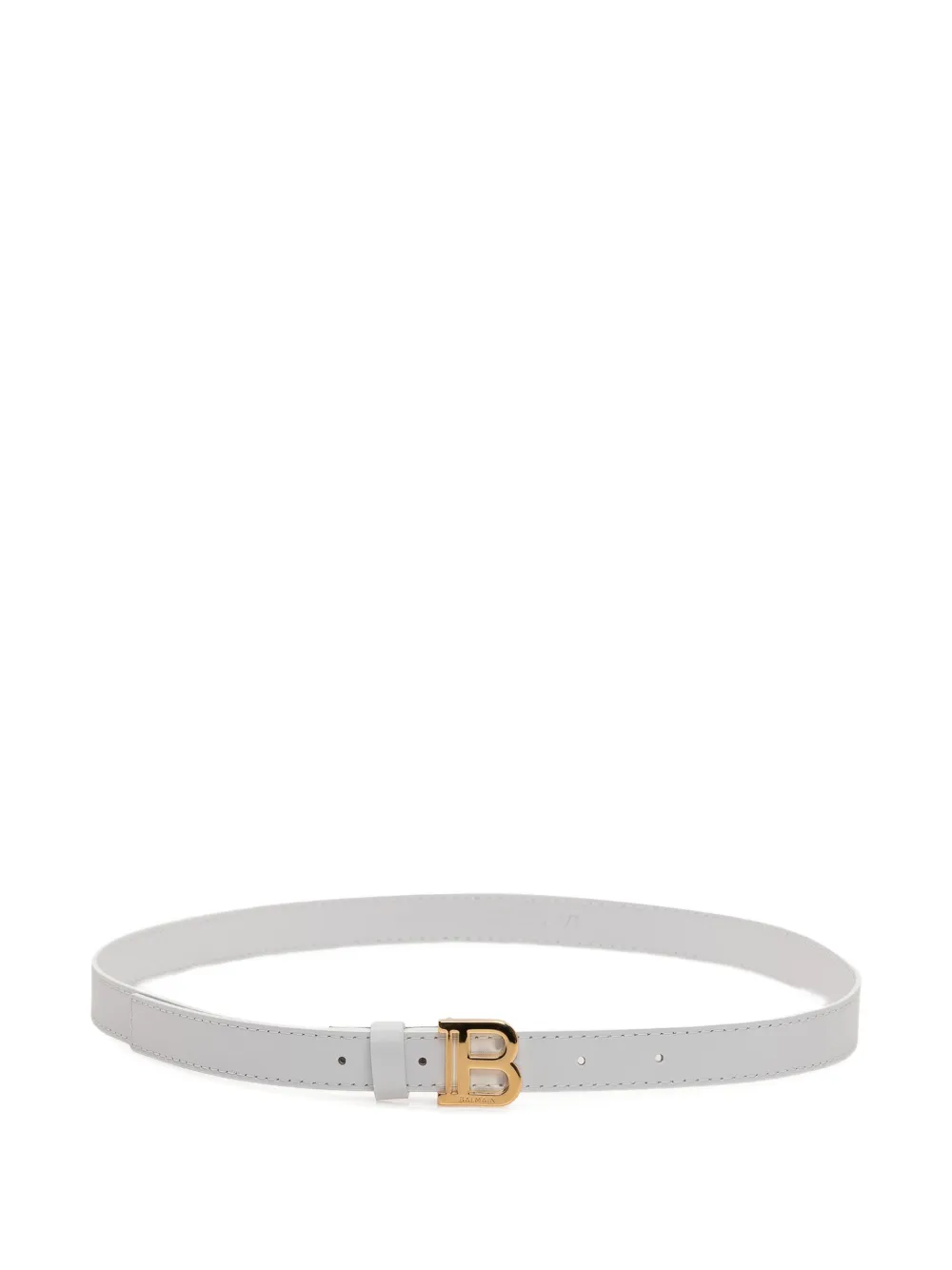 Balmain Kids logo-buckle belt - Bianco