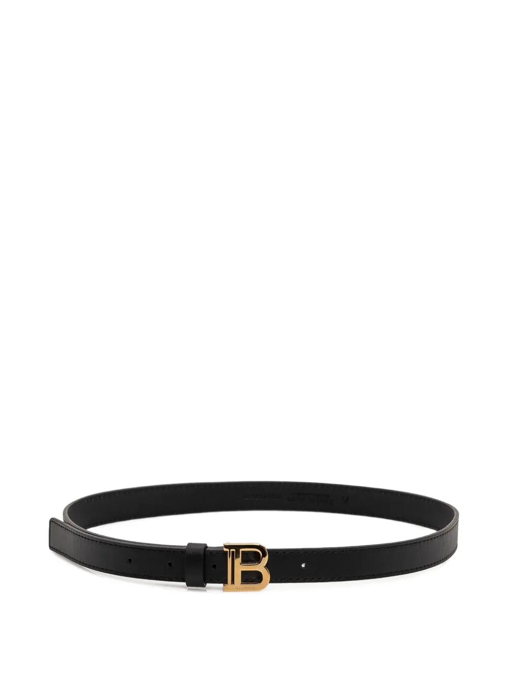 Balmain Kids logo-buckle belt - Nero