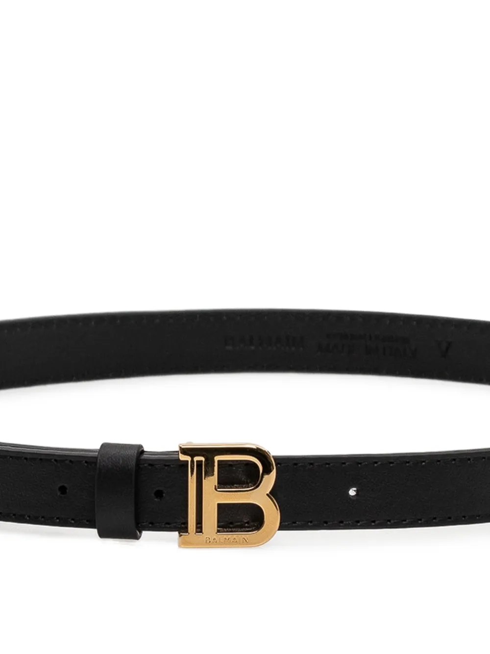  Balmain Kids Logo-buckle Belt - Black 