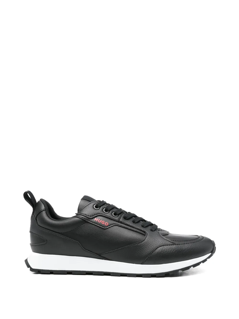 HUGO Sneakers in pelle con logo - Nero