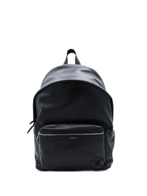 Saint Laurent city matte leather backpack