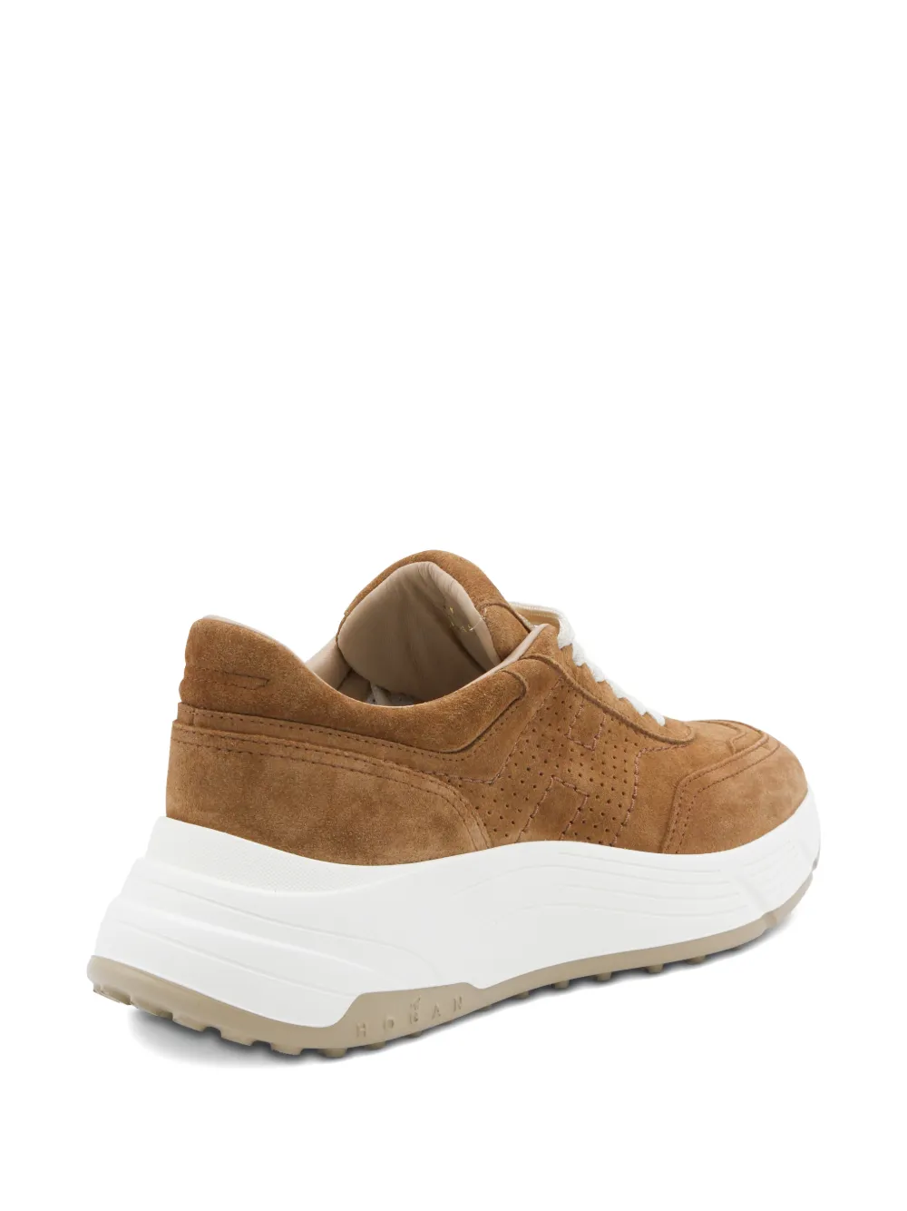 Hogan H669 sneakers met plateauzool Bruin