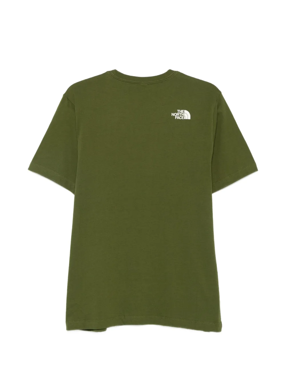 The North Face Woodland T-shirt met logo Groen
