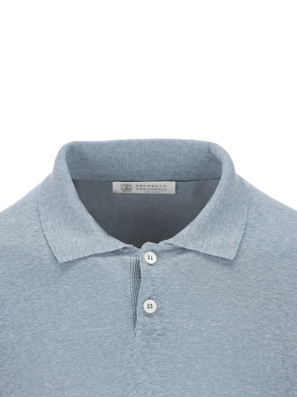 Brunello Cucinelli Poloshirt met korte mouwen Blauw