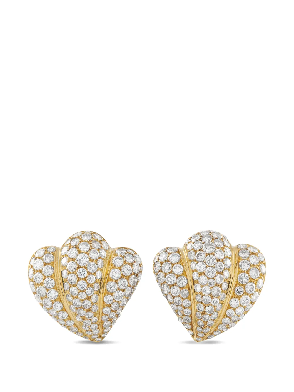 LB Exclusive Shell diamond earrings - Oro