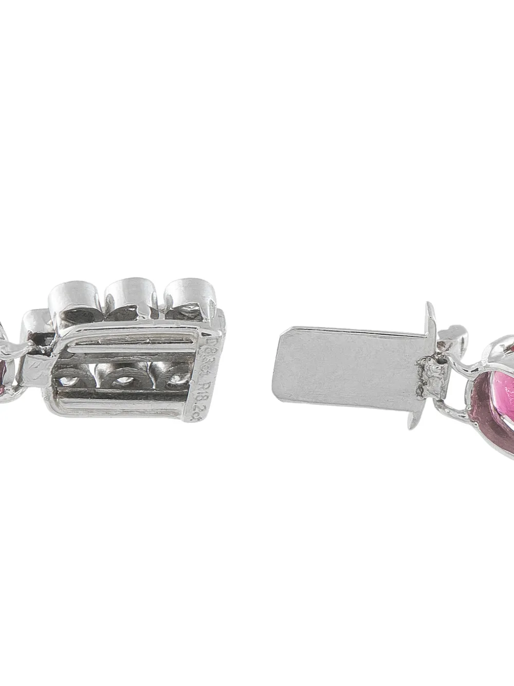 Rubellite Diamond Bracelet