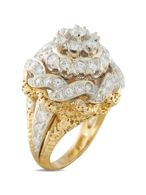 LB Exclusive diamond yellow and white gold ring
