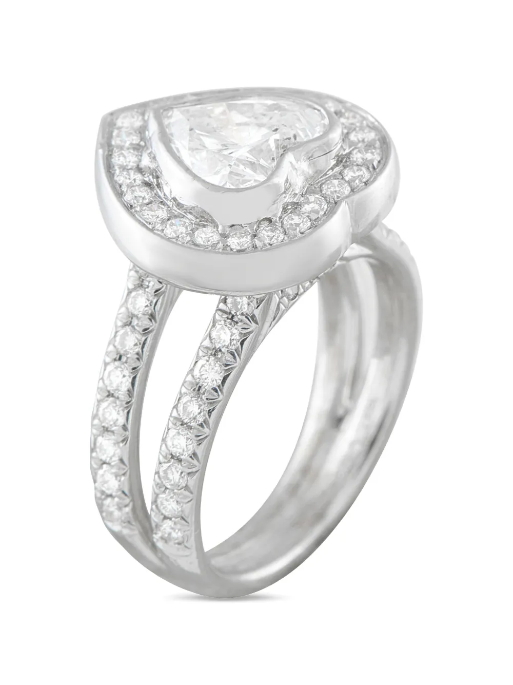 LB Exclusive diamond heart ring - Argento