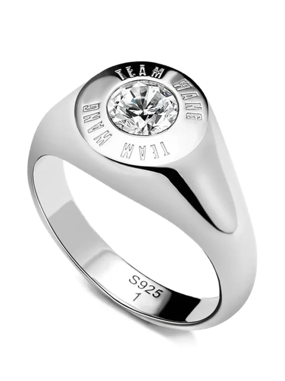  Team Wang Design The Original 1 Logo-engraved Ring - Silver 