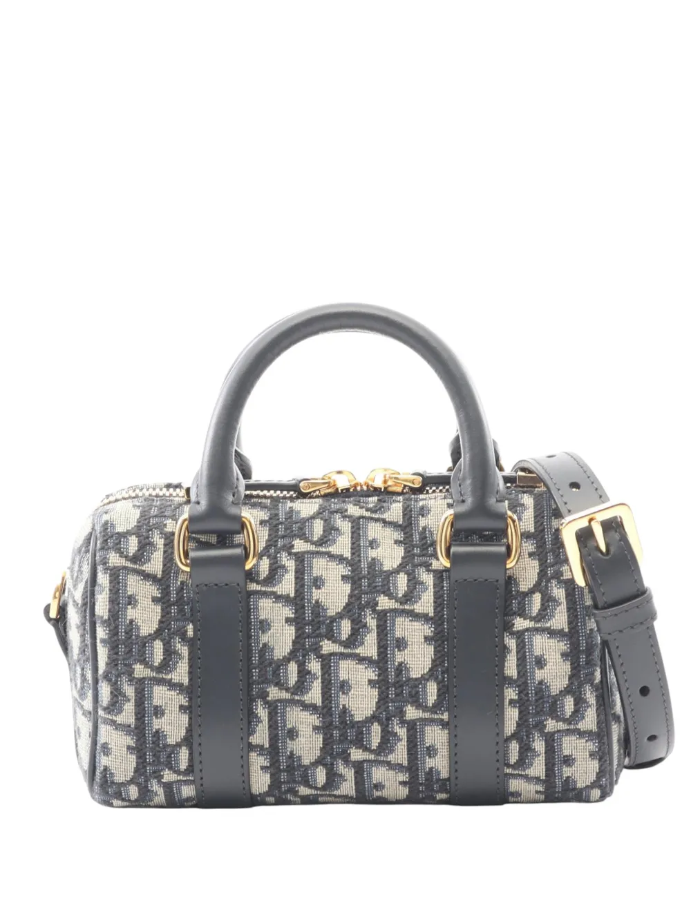 Christian Dior Pre-Owned 2010-2026 Oblique Canvas Groove 16 satchel - Marrone