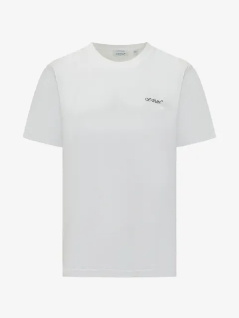 Off-White T-Shirt mit Arrows-Print