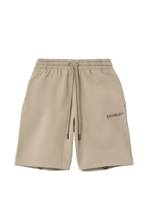 Off-White shorts con estampado heráldico