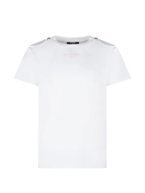 Balmain Kids playera con detalle de botones