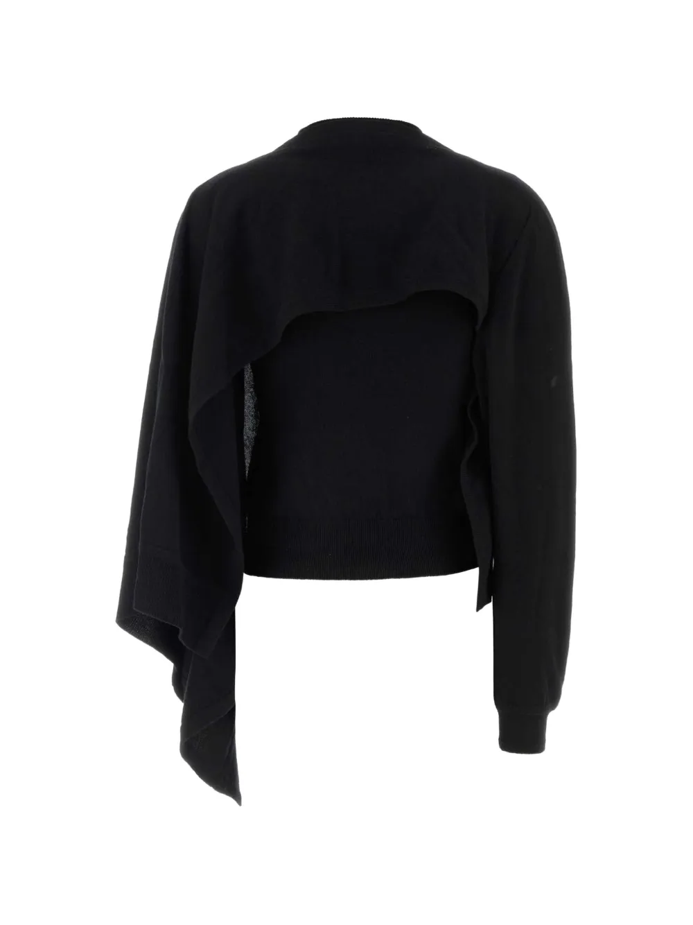 Jil Sander Trui met gedrapeerd detail Zwart