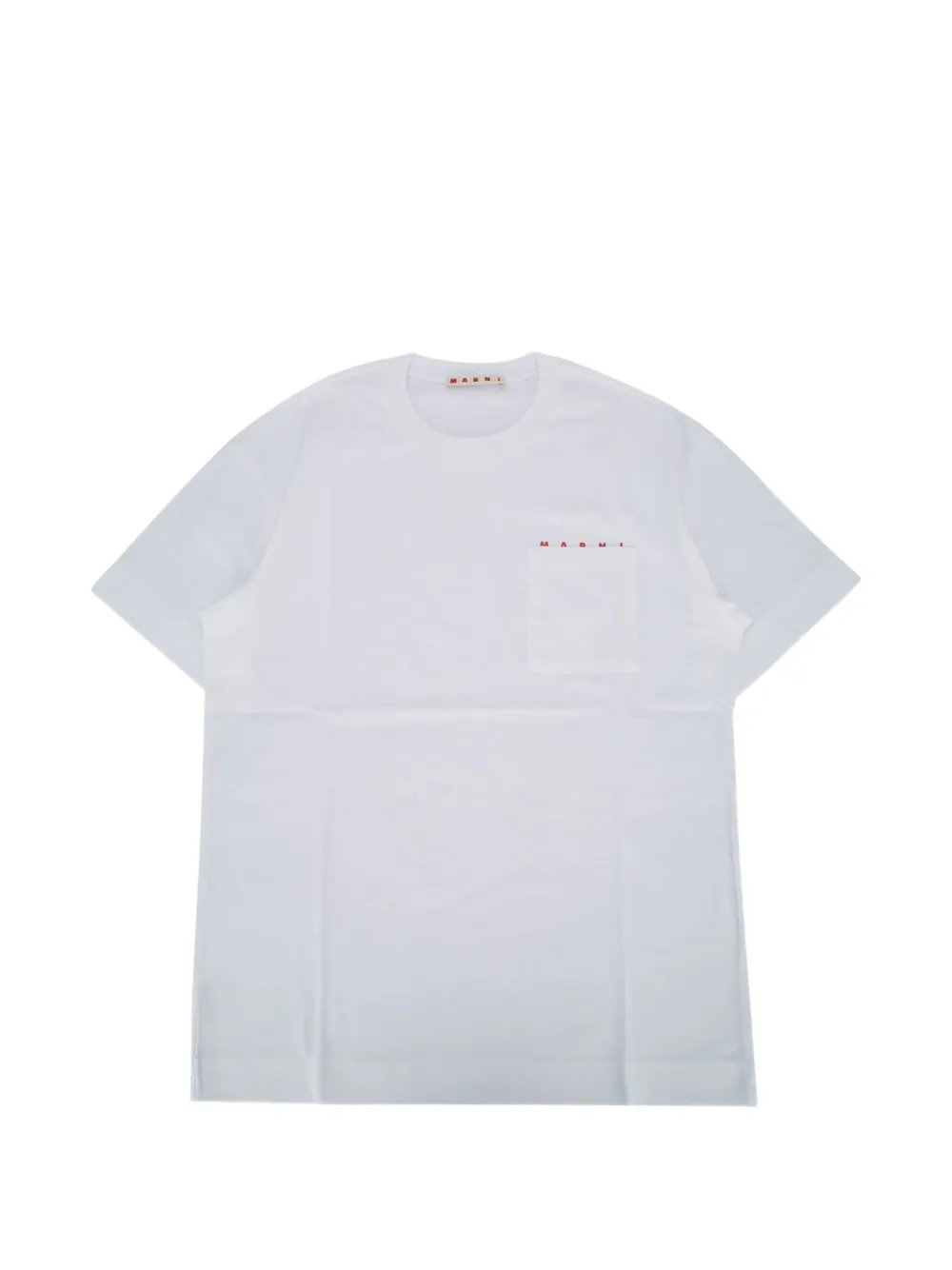 Marni Kids chest-pocket T-shirt - Bianco