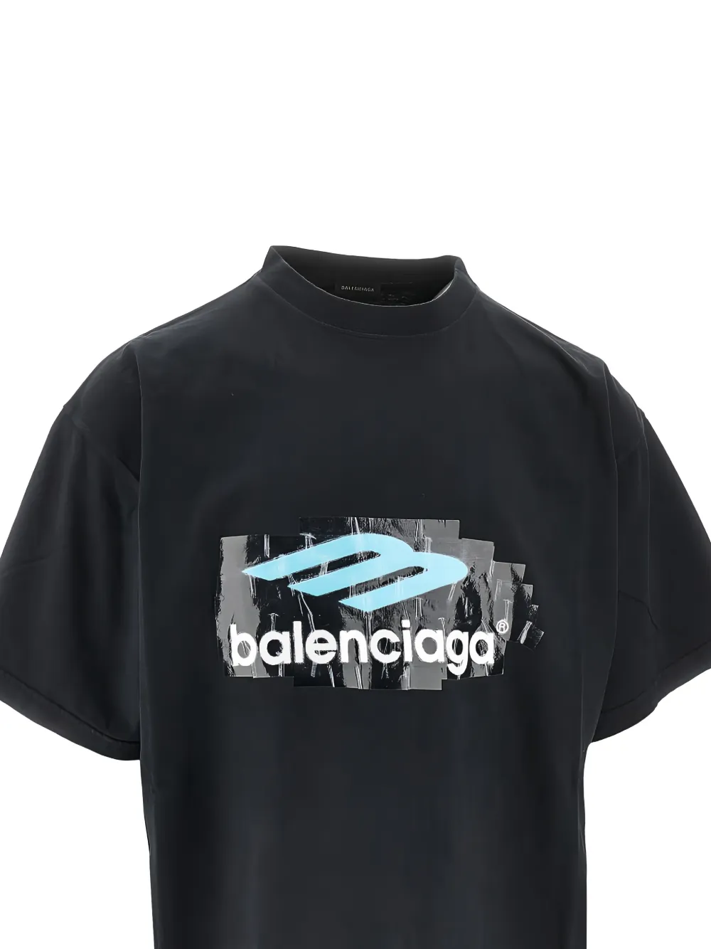 Balenciaga T-shirt met logo Zwart