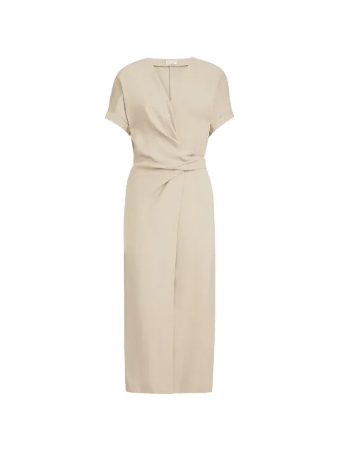 Brunello Cucinelli Wickelkleid mit V-Ausschnitt