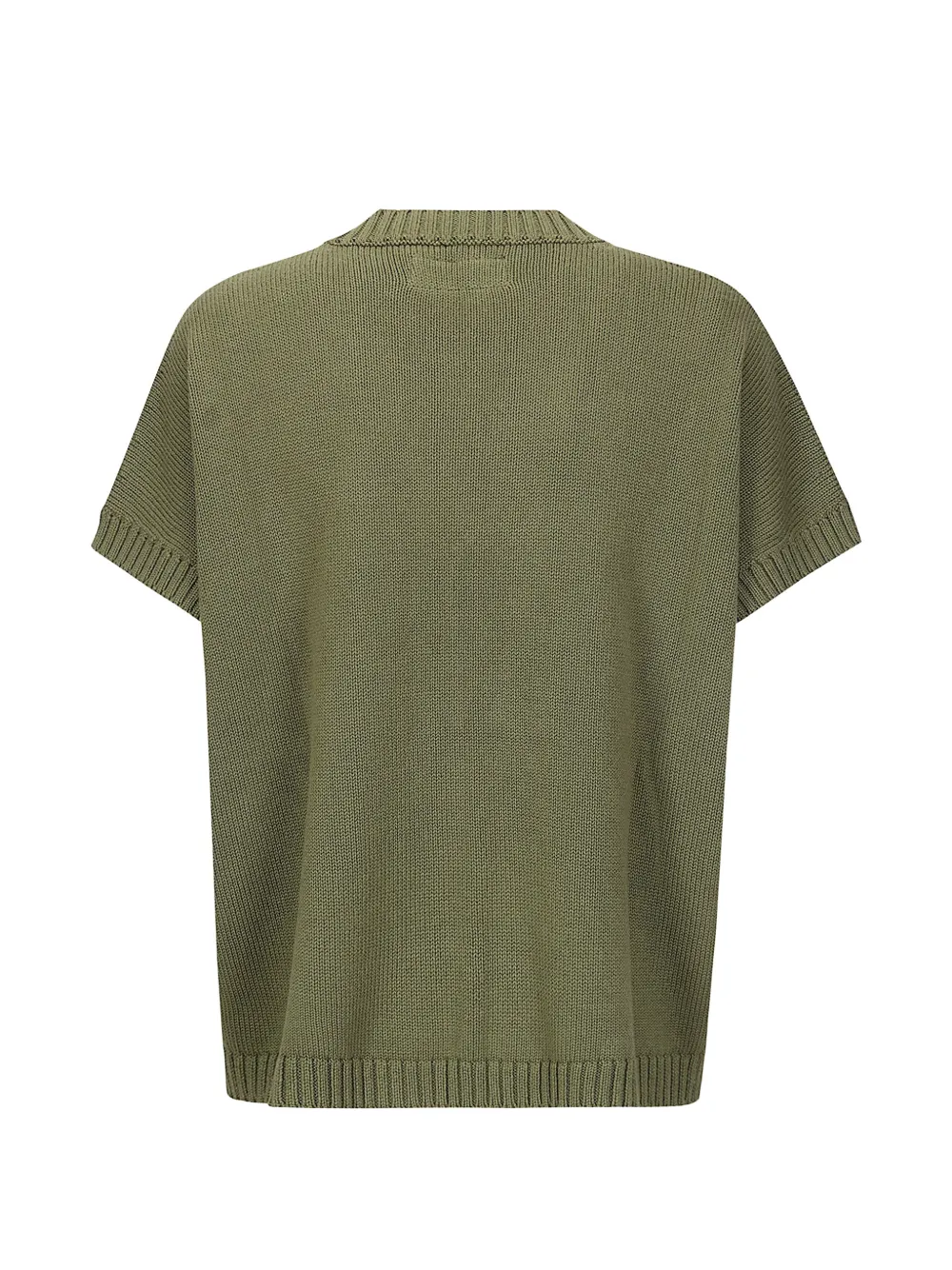 ribbed short-sleeve T-Shirt
