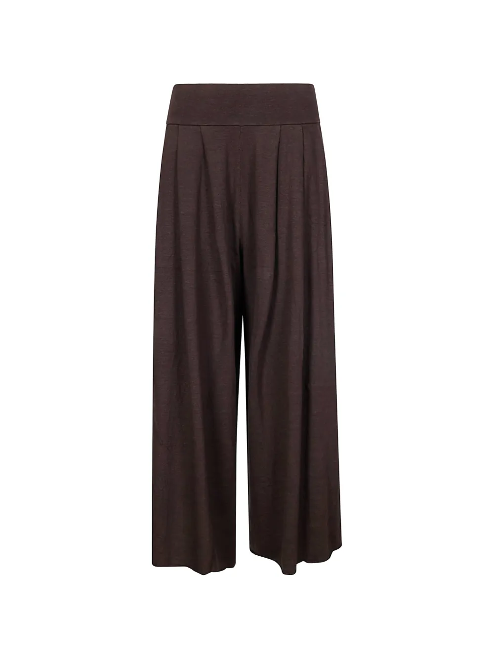 Labo Art high-waisted wide-leg trousers - Marrone