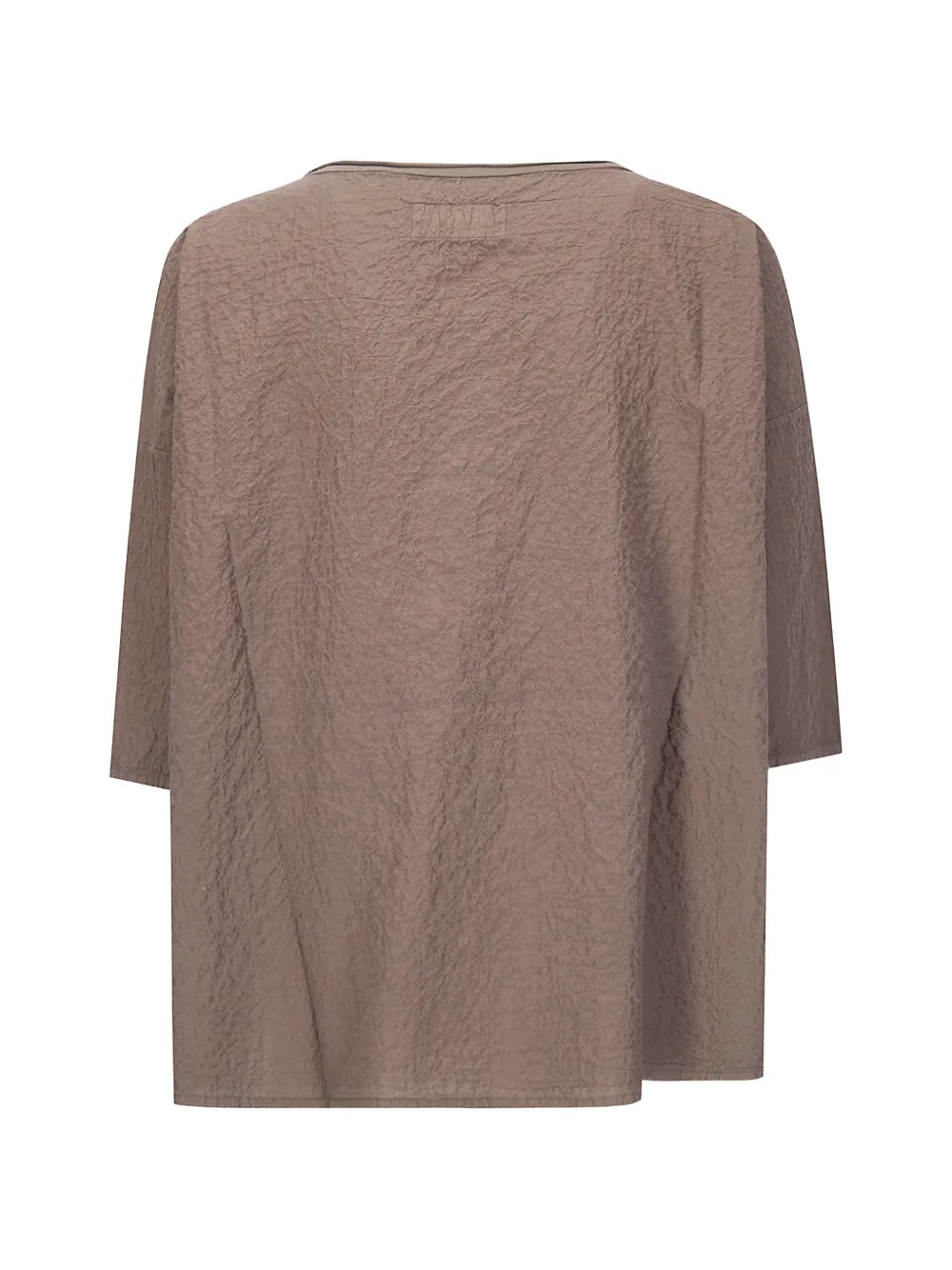  Labo Art Crepe-effect T-shirt - Brown 