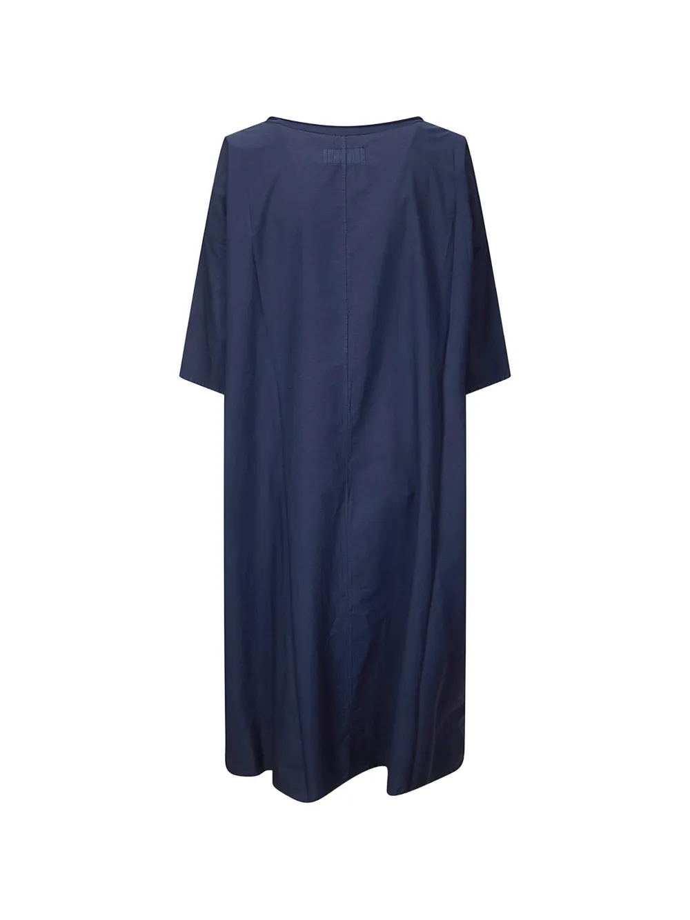  Labo Art Flared Crew-neck Midi Dress - Blue 