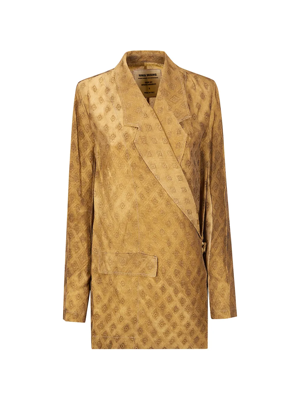 Uma Wang Khloe flap-pocket blazer - Marrone