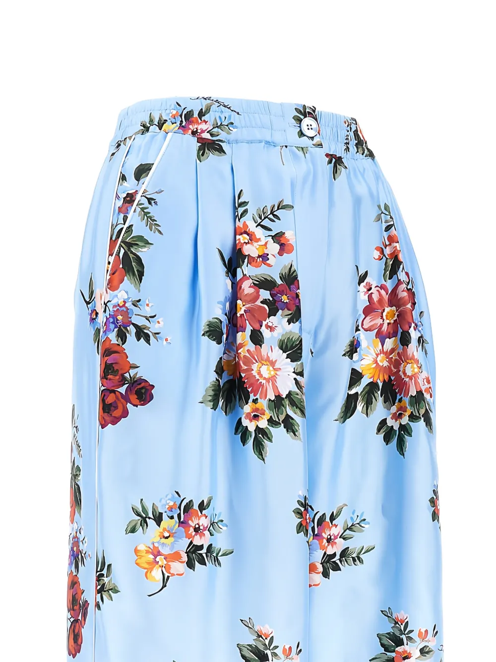  Dolce & Gabbana Floral-pattern Trousers - Blue 