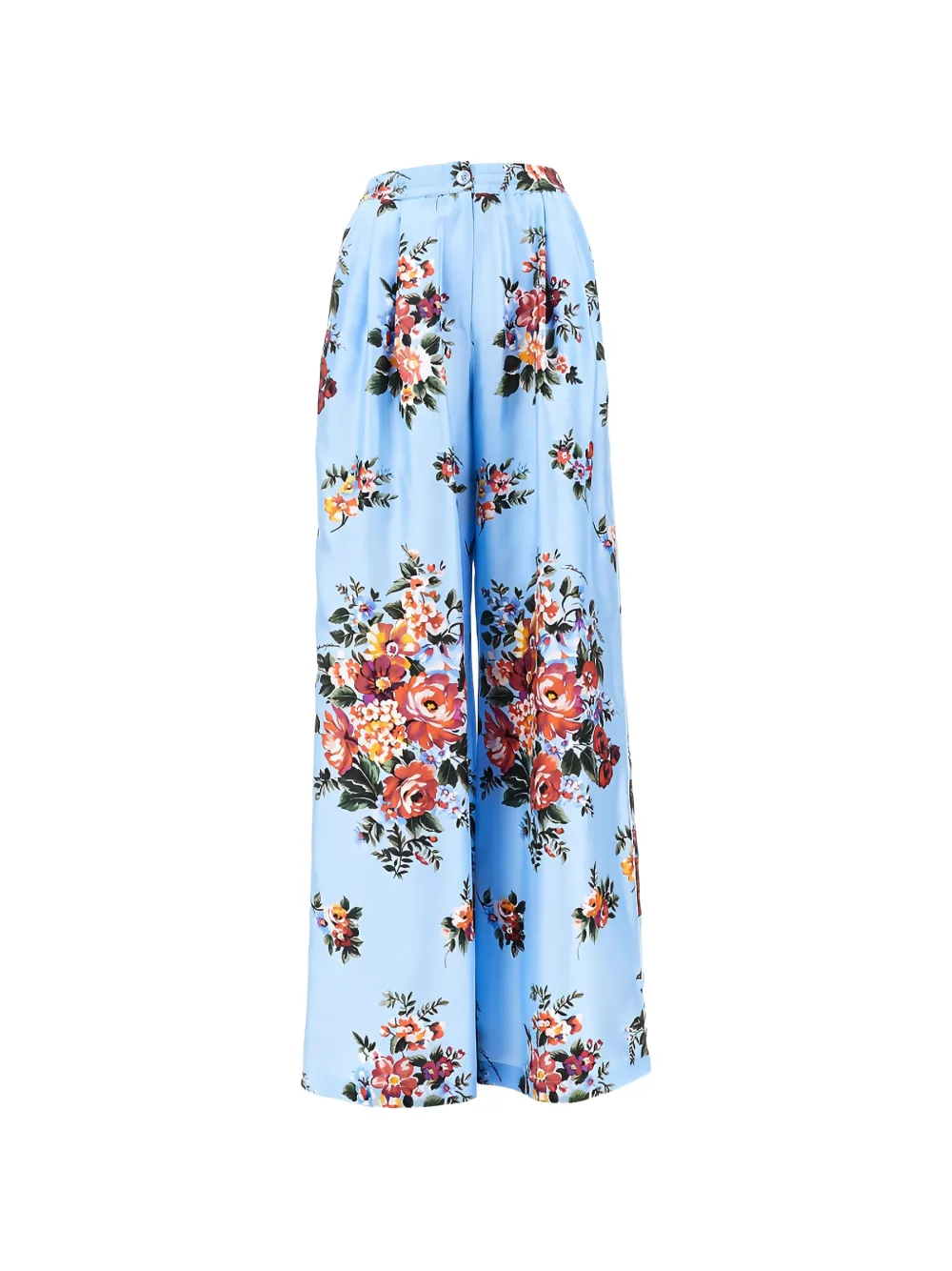Dolce & Gabbana floral-pattern trousers - Blau