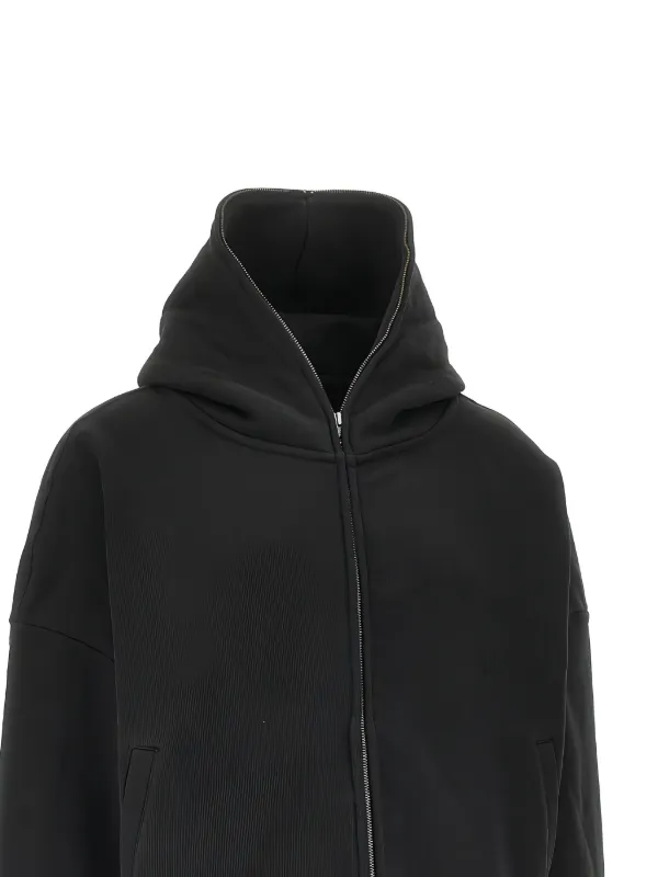 ENTIRE STUDIOS Eternal zip-up Hoodie | Black | FARFETCH CA