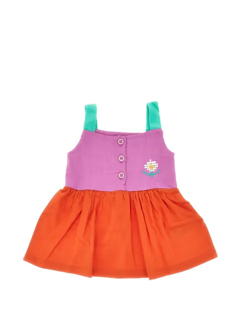 Bobo Choses Pixel Daisy button flower dress