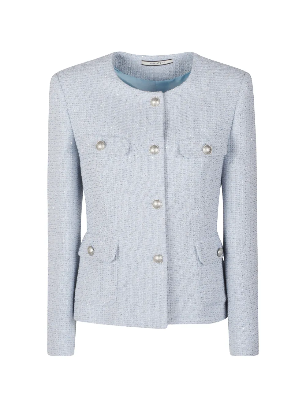 Tagliatore silver-tone button jacket - Blau