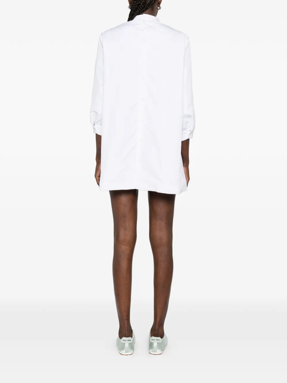 Miu Blousejurk met lange mouwen Wit