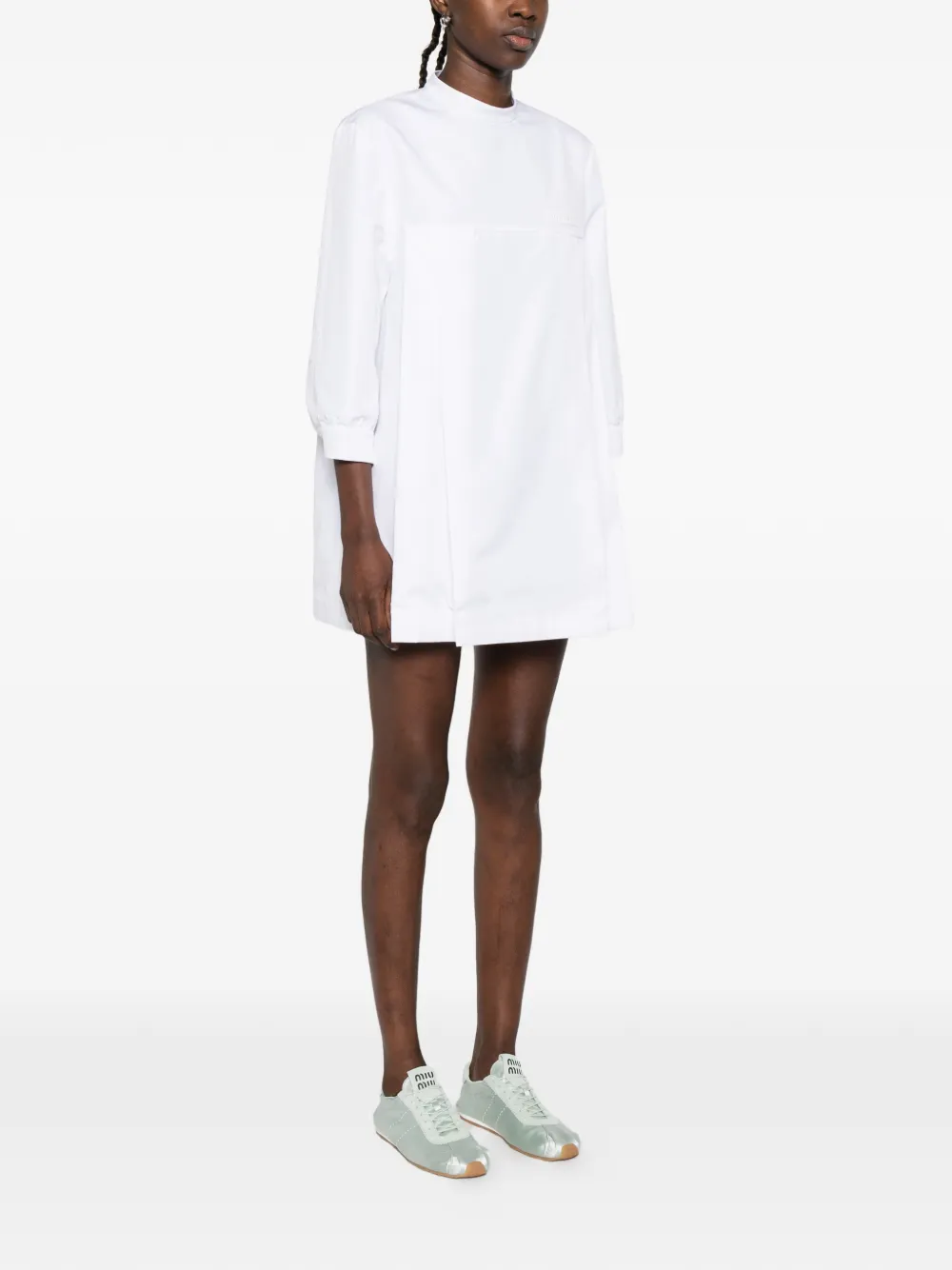 Miu Blousejurk met lange mouwen Wit