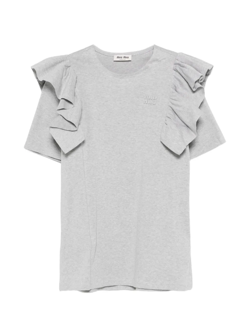 Miu Miu ruffled dress - Grigio