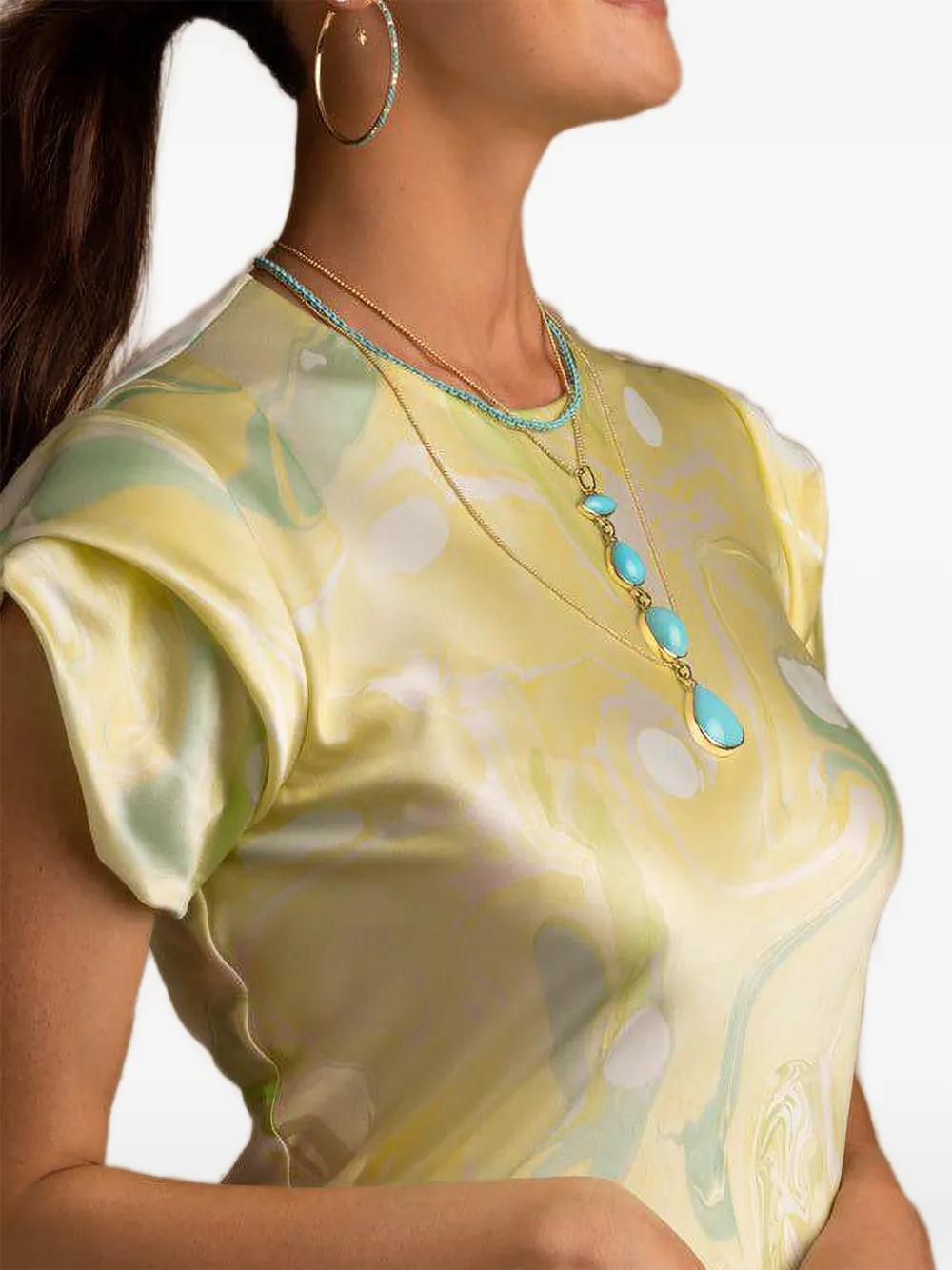  Robinson Pelham Small Turquoise Pendant - Gold 